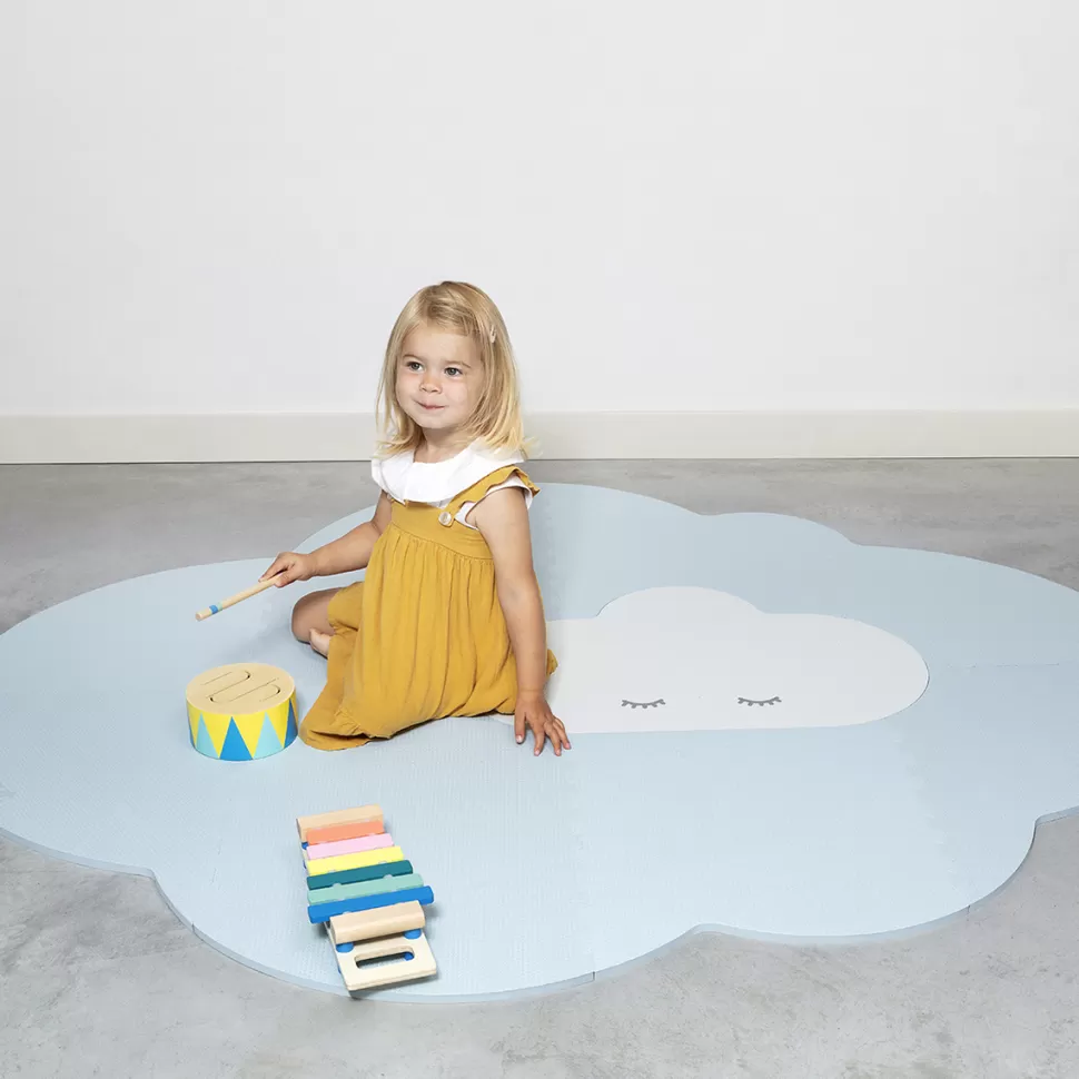 Quutopia Tapis D'éveil>Tapis Nuage Grand Modèle - Bleu Ciel