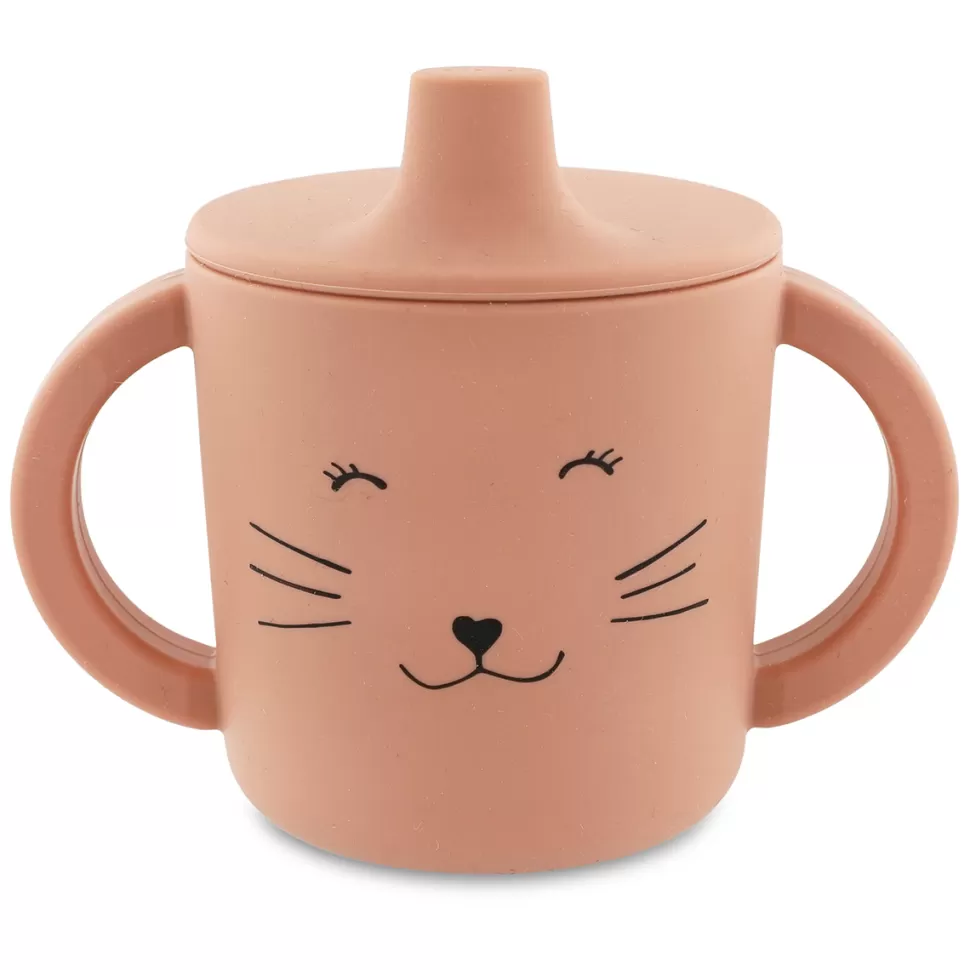 Trixie Baby Repas>Tasse d'Apprentissage en Silicone - Mrs. Cat