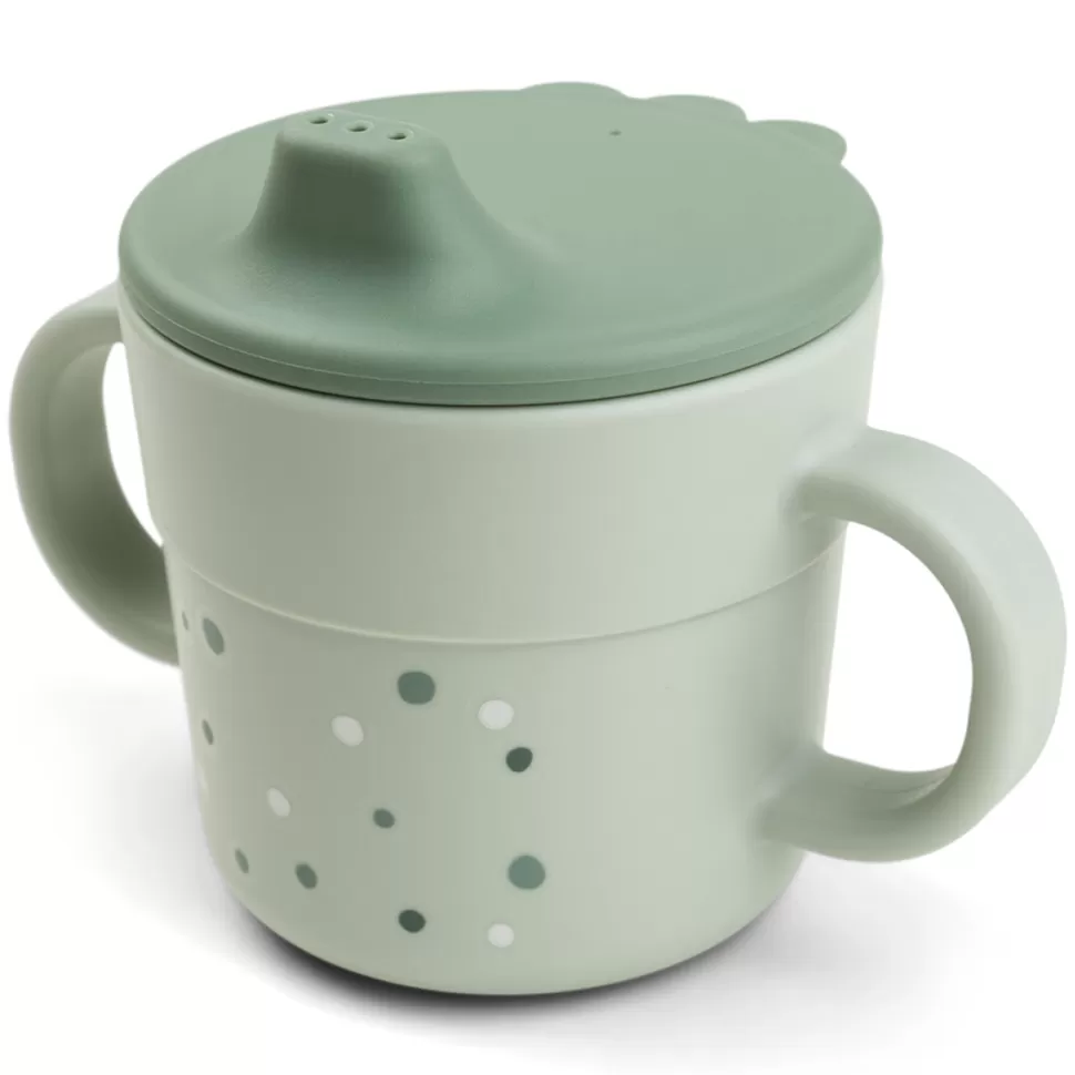 Done by Deer Repas>Tasse d'Apprentissage Foodie Happy Dots Vert - 215 ml