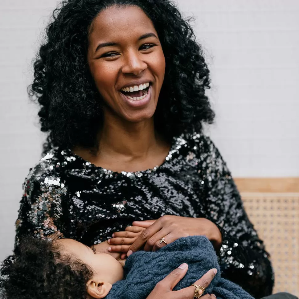 You&Milk Parents>Top Sequins d'Allaitement Night Fev'her Mama All The Mamas - XS