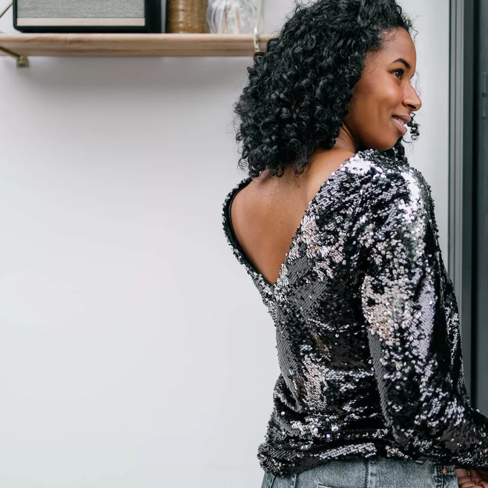 You&Milk Parents>Top Sequins d'Allaitement Night Fev'her Mama All The Mamas - XS