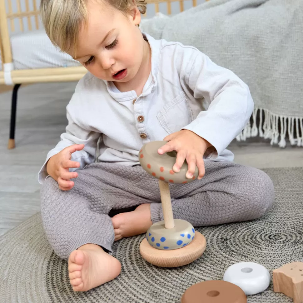 LÄSSIG Mes Premiers Jouets>Tour à Empiler en Bois - Little Mateys