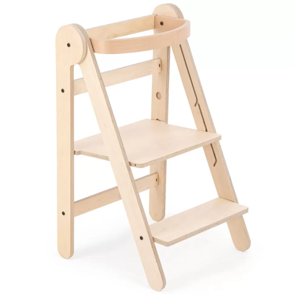 mamatoyz Meuble Bébé>Tour d'Apprentissage Pliable - Naturel