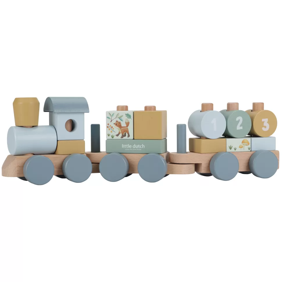 Little Dutch Mes Premiers Jouets>Train à Blocs - Forest Friends