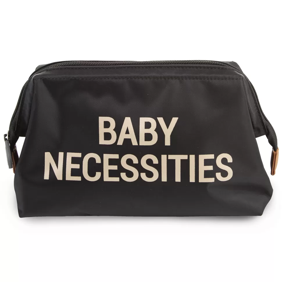Childhome Textile>Trousse de Toilette Baby Necessities - Noir et Or