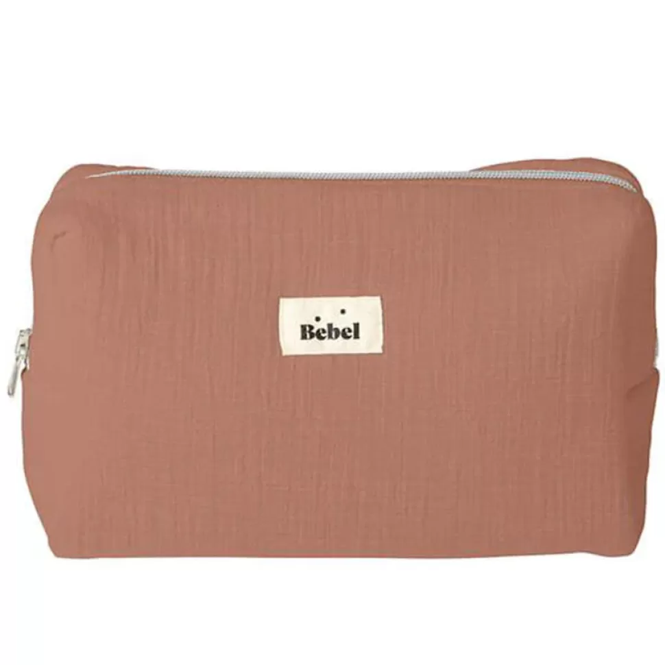 BEBEL Textile>Trousse de Toilette Effet Lin - Terracotta