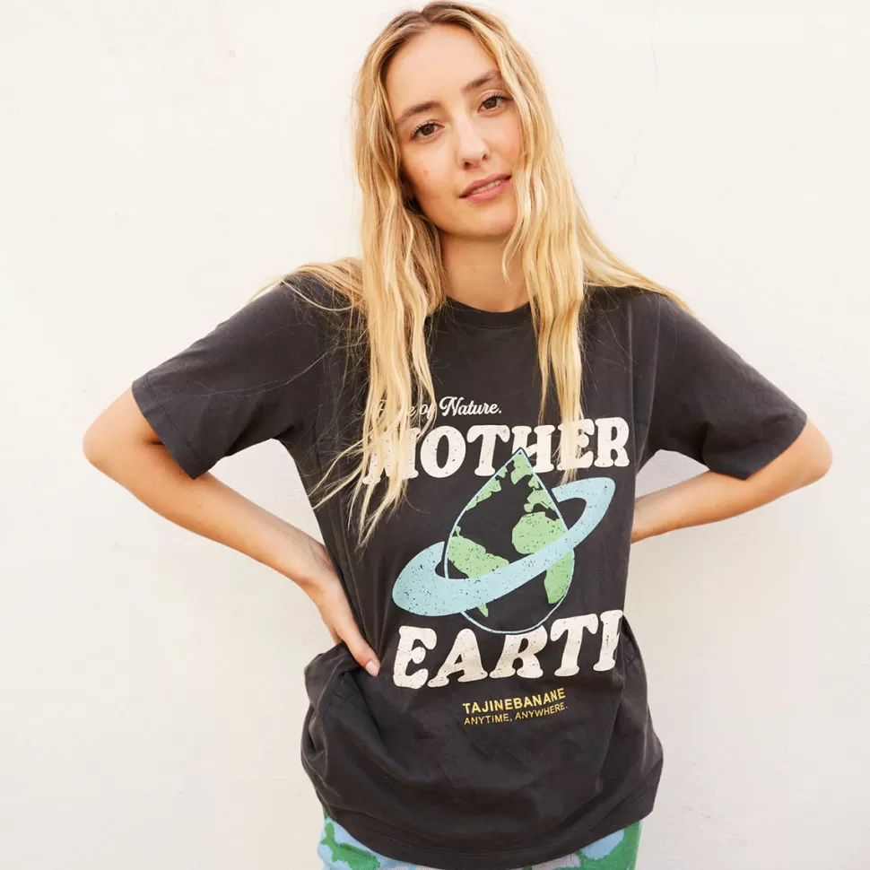 Tajinebanane Parents>T-shirt d'Allaitement Mother Earth - XXL