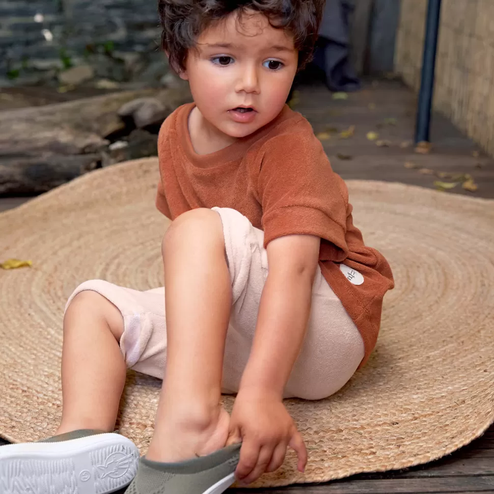 LÄSSIG Haut Bébé>T-shirt en Tissu Eponge Rouille - 6/12 Mois