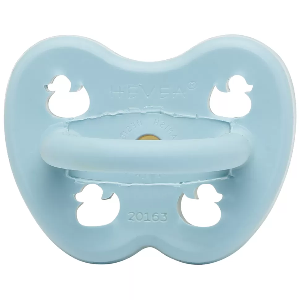 HEVEA Succion>Tétine Physiologique Canards Baby Blue - 0/3 Mois