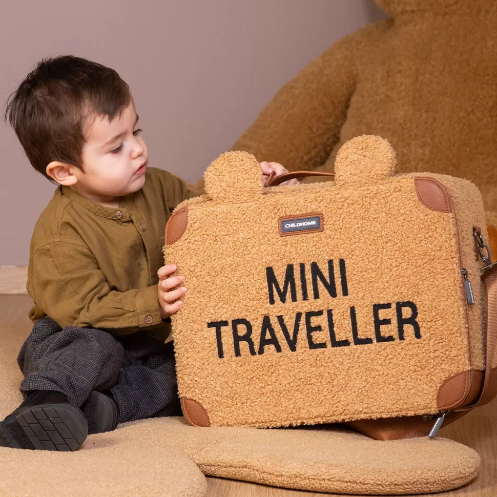 Enfant Childhome Bagagerie Enfant>Valise Mini Traveller - Teddy Beige
