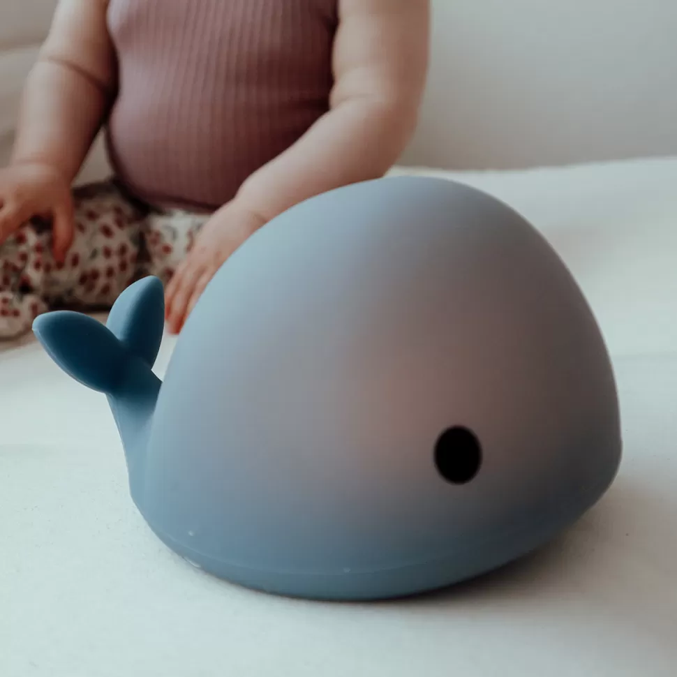 Flow Veilleuse & Luminaire>Veilleuse Baleine Moby - Bleu Nuit