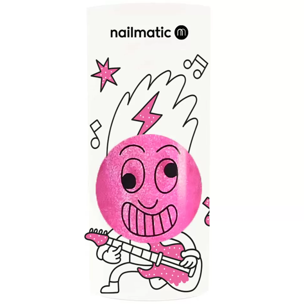 Nailmatic Déguisement & Maquillage>Vernis à Ongles Biosourcé - Rose Fluo Pailleté