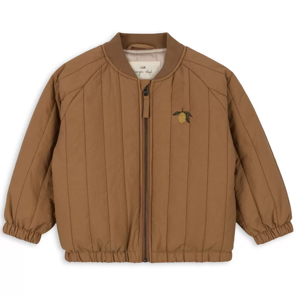 Konges Sløjd Haut Bébé>Veste Bomber Juno Tobbaco Brown - 2 Ans