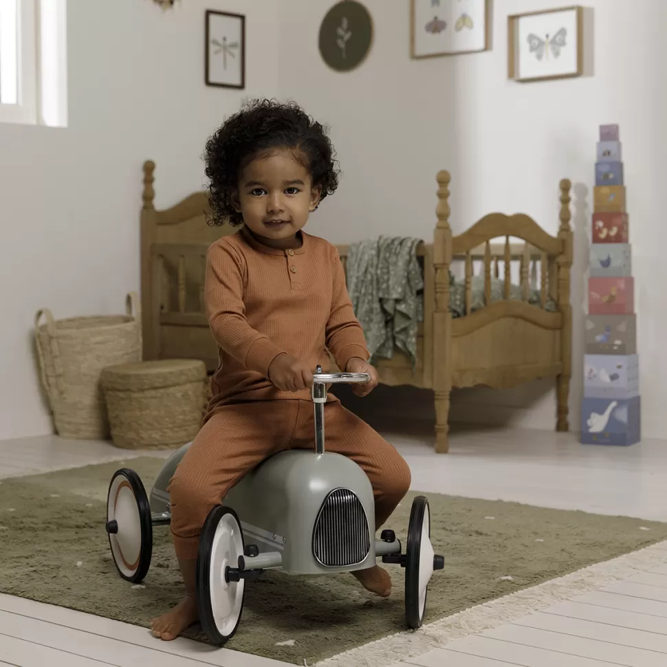 Little Dutch Trotteur & Porteur>Voiture Retro Roller Wild Flowers - Olive