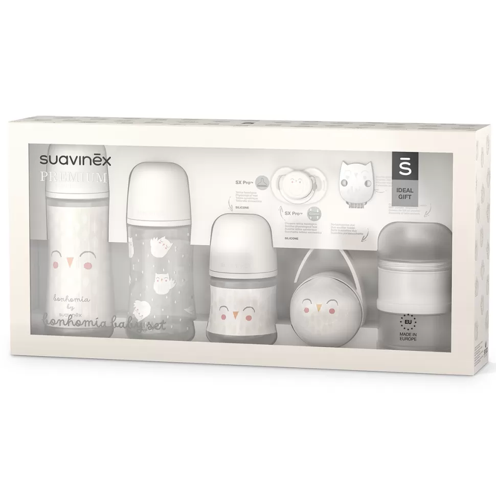 Suavinex Biberonnerie>Welcome Baby Set Bonhomia - Gris